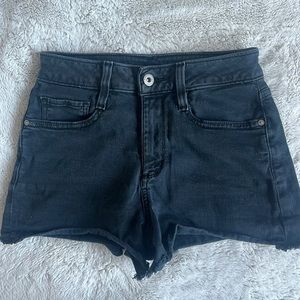 Arizona Black Denim Shorts Size 3 (Juniors)